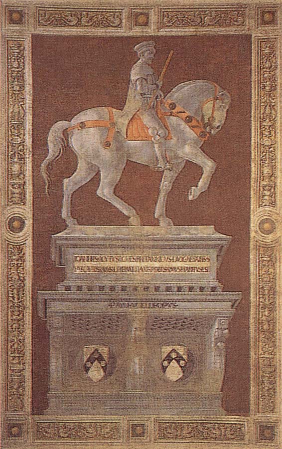 UCCELLO, Paolo Reiterportrat of John Hawkwood